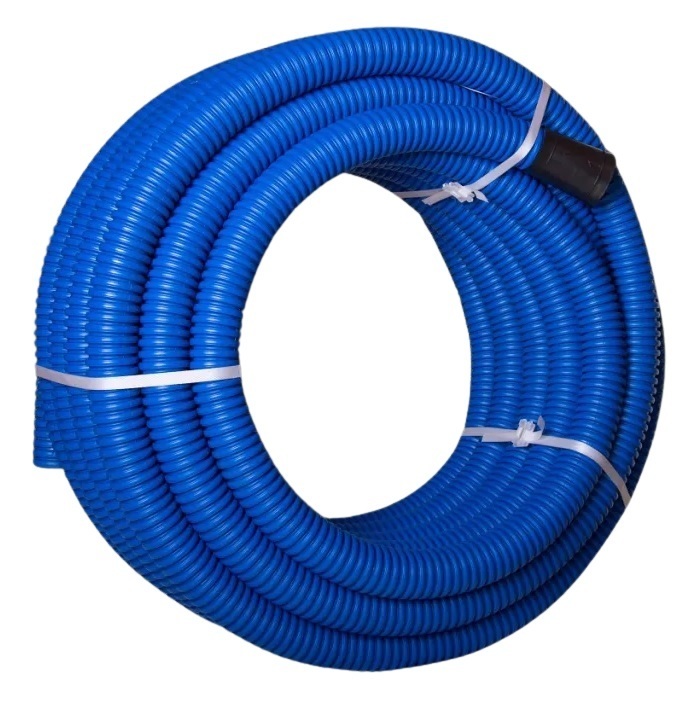 DVR Rura karbowana dwuwarstwowa w kręgu RODK 160/134 - 25mb-niebieska