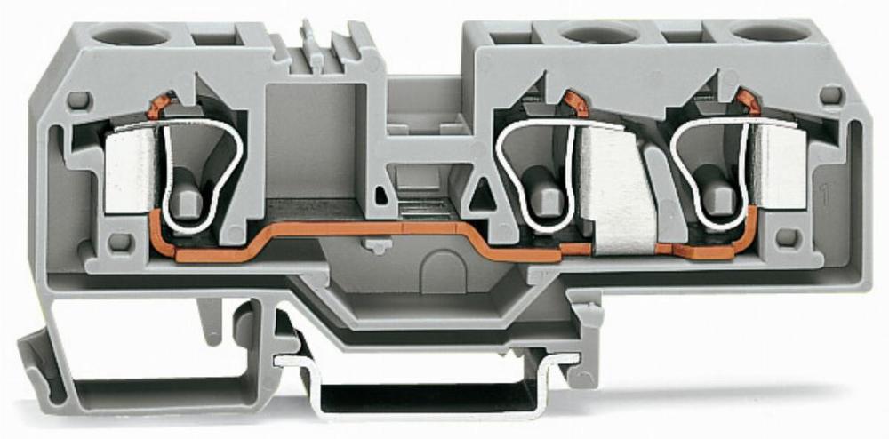 złączka przelotowa 3-przewodowa 10mm2 szary