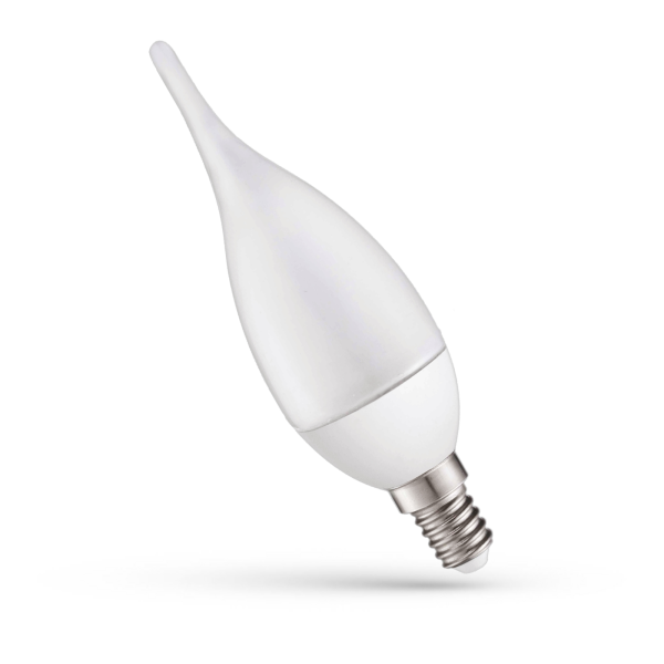 żarówka LED DECO E14 7W CW 680lm 6000K swieczka/plomien |WOJ+13805