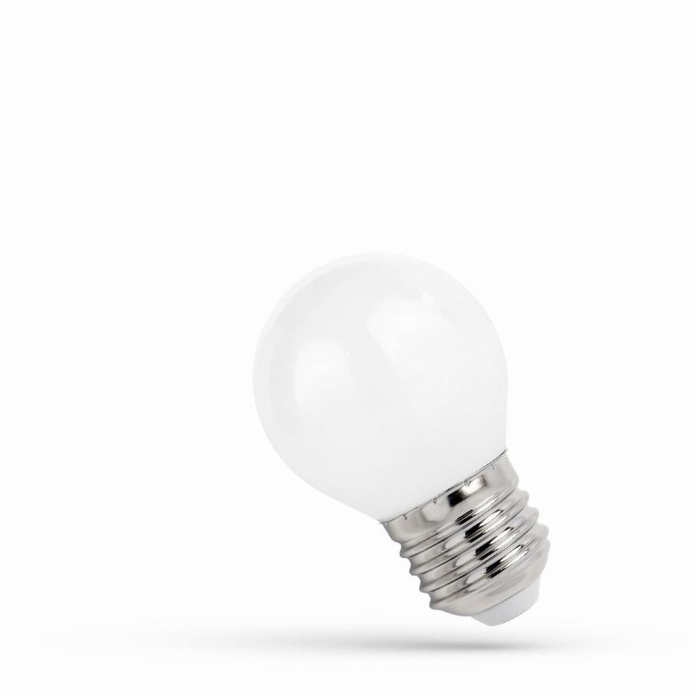 żarówka LED E27 4W WW 400lm 3000K szklana biały WOJ+14074