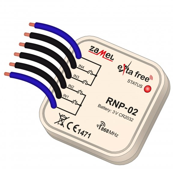 radiowy nadaj.dopuszk.RNP-02 4-kanal