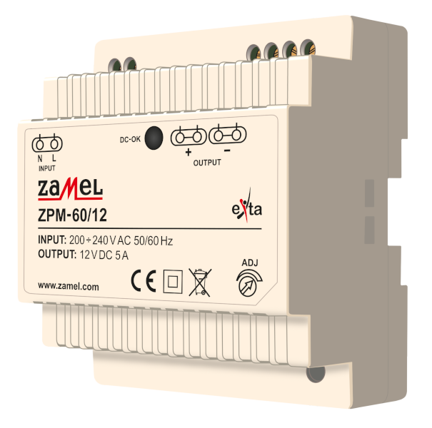 zasilacz impulsowy ZPM-60/12