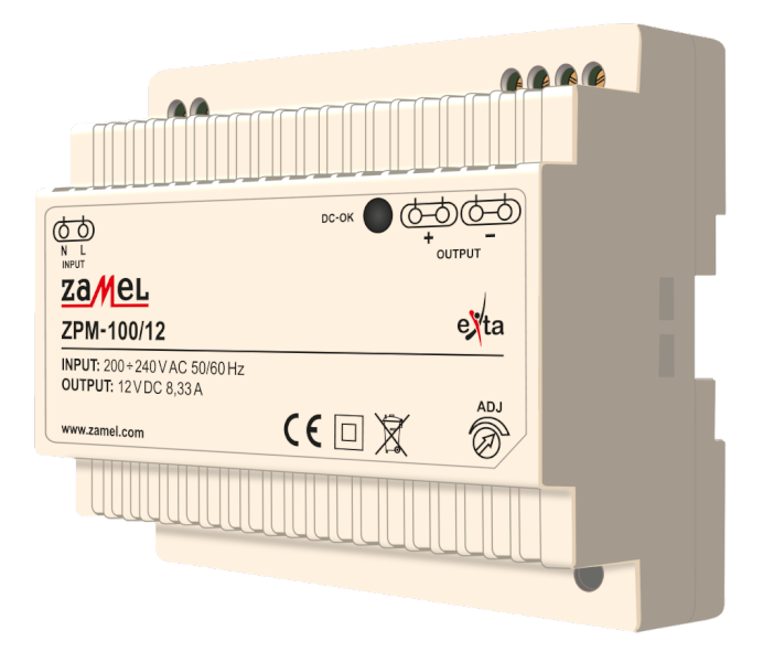 zasilacz impulsowy ZPM-100/12