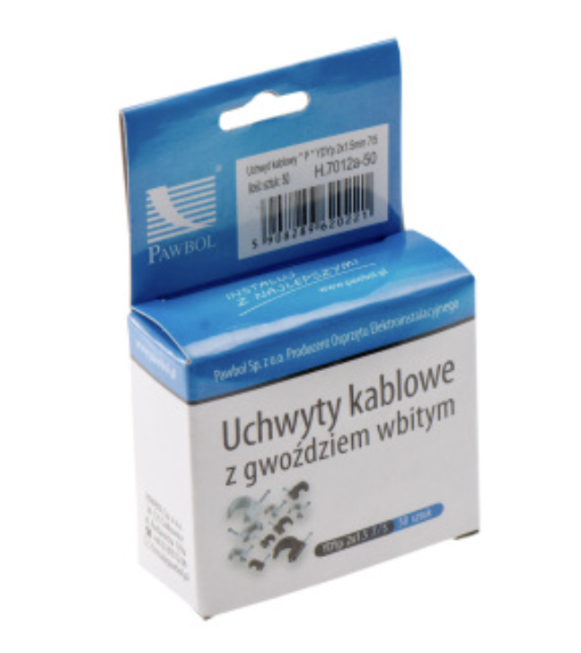 uchwyt kablowy FLOP D YDYp 2x1,5 7/5 op.50szt.