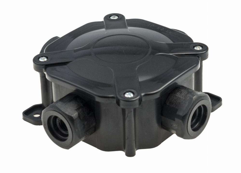 puszka instalacyjna natynkowa hermetyczna PH PG16, IP 67, 5x4mm2 czarny op.50szt.