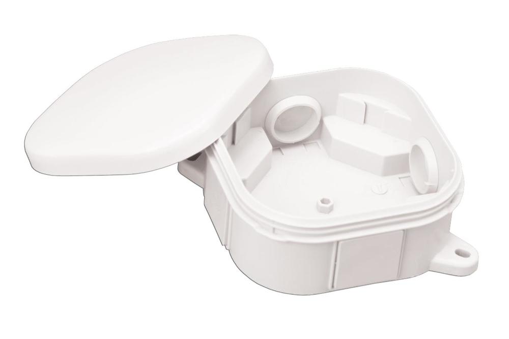 puszka natynkowa hermetyczna 92x92 klik pusta bez zacisków, IP54 biały
