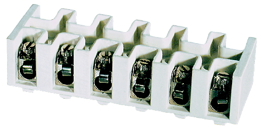 listwa zaciskowa gwintowa termoutwardzalna LTE 6-16.0 16mm2/6-torowa biały
