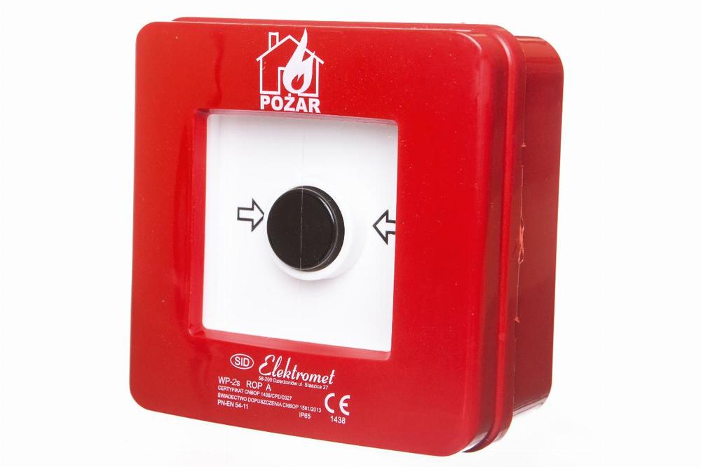 przycisk p.pozarowy WP-2s wyl.alarm. POZAR 921402 2xNO