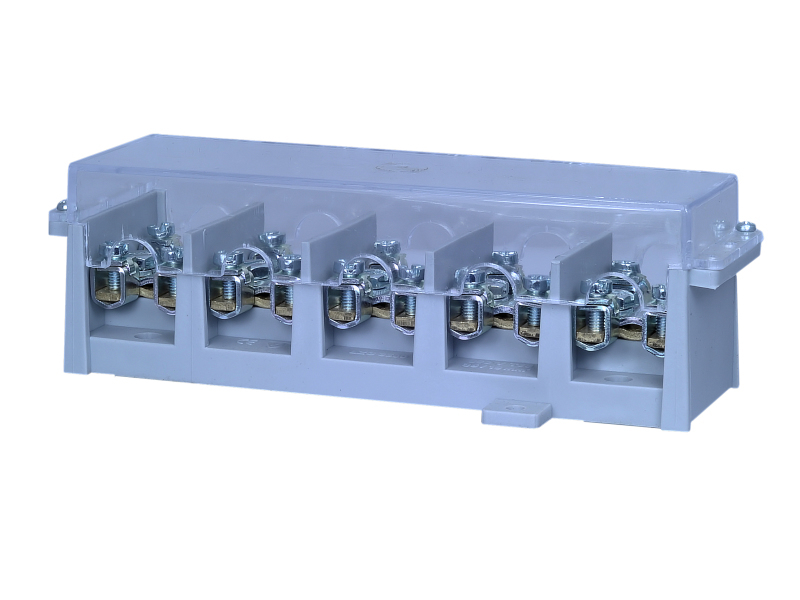 odgałęźnik instalacyjny LZ5*35/16wyk.11P 5-torowy 35mm2/4x16mm2 z pokrywą szary