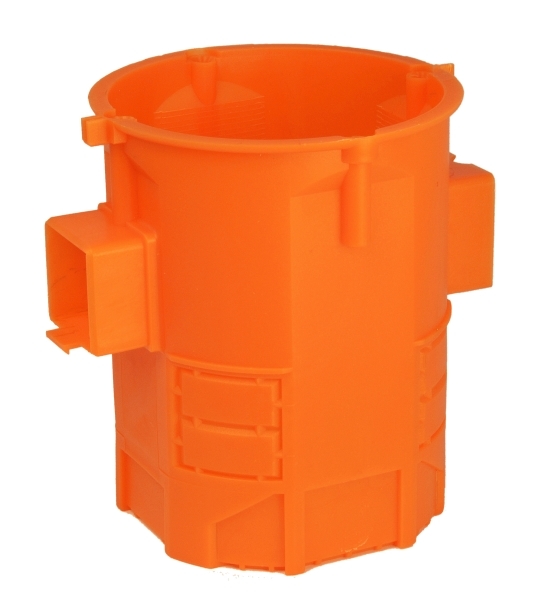 puszka podtynkowa S60GF 1-krotna łączeniowa 60mm ekstra głęboka 80mm pomarańczowy