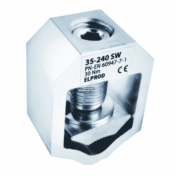 zacisk szynowy typu V35-240SW metaliczny
