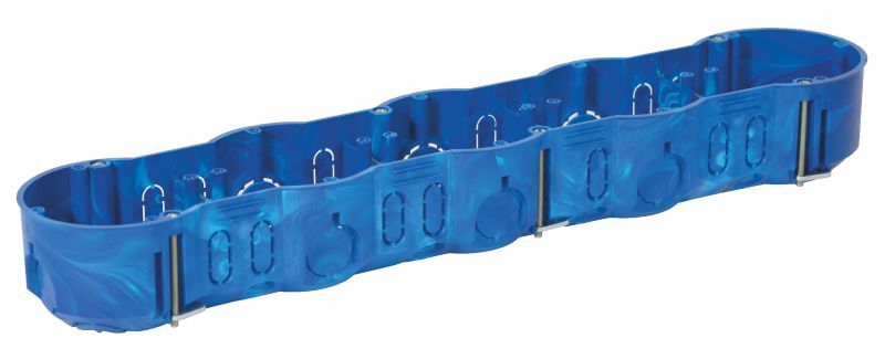 puszka podtynkowa KP64/5L 5-krotna do gipsu twarda 5x60mm gł.46mm niebieski
