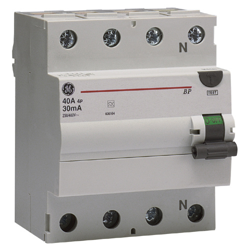 wyłącznik różnicowoprądowy4P 40A 0.03A GE BPC440/030 606209