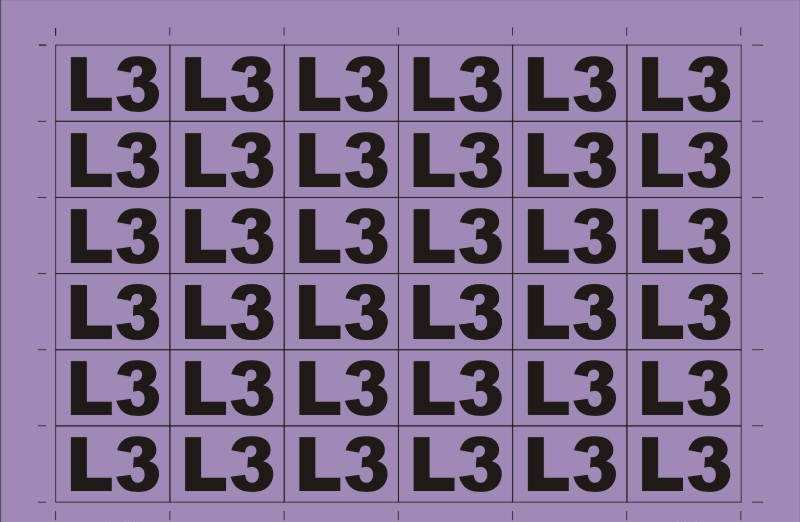 oznacznik E049 (20x30) 'L3'