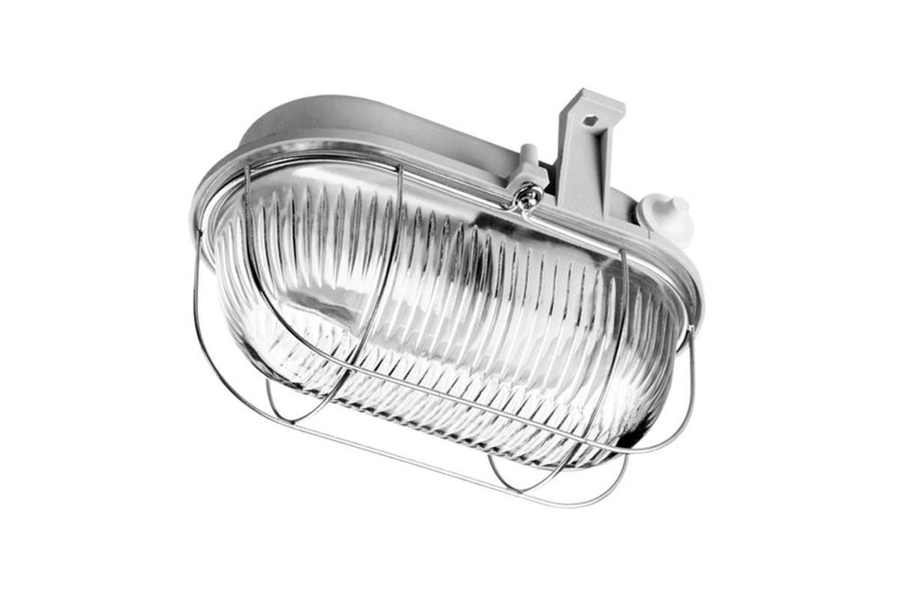 oprawa OVAL 100 popielaty simetal klosz przezroczysty 100178