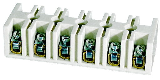 listwa zaciskowa gwintowa termoutwardzalna LTE6-10.0 10mm2/6-torowa biały 