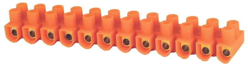 listwa zaciskowa gwintowa termoplastyczna LTF12-4.0 4mm2/12-torowa pomarańczowy