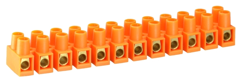 listwa zaciskowa gwintowa termoplastyczna LTF12-16.0 16mm2/12-torowa pomarańczowy