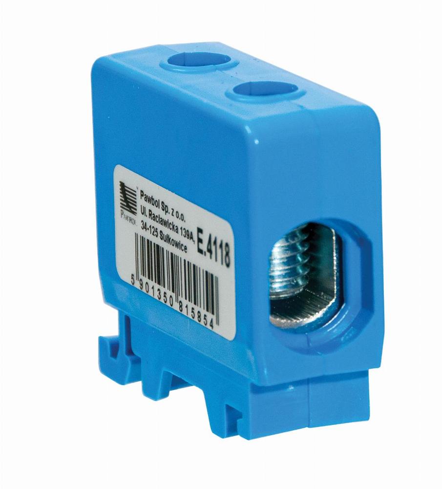 listwa zaciskowa w korpusie 1x50 niebieska Al E.4118