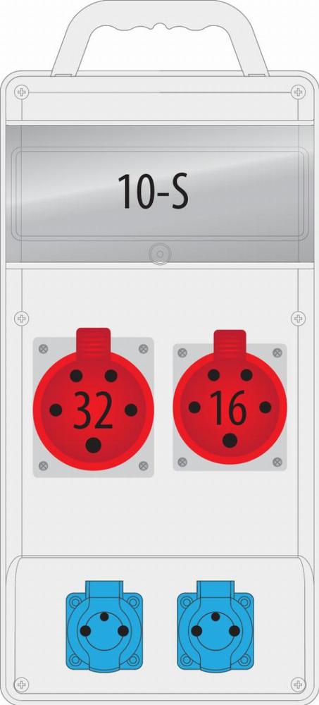 rozdzielnica R-BOX SLIM 10S 16/5P 32/5P 2x230V B.SLIM-10S-3