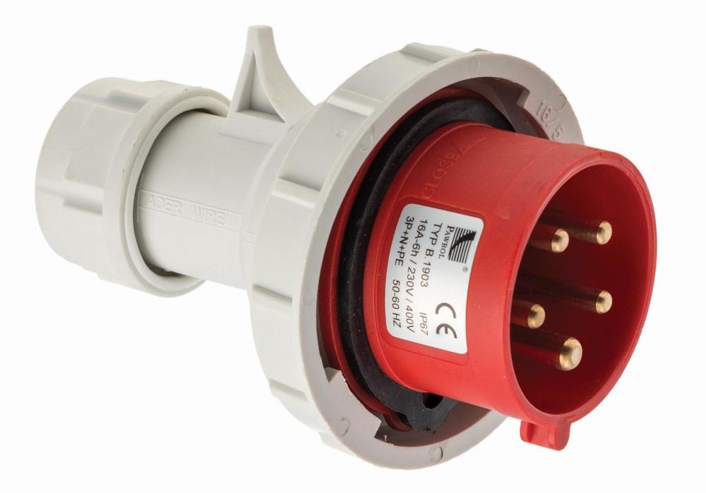 wtyczka siłowa przenośna 16A/5P 400V 3P+Z+N IP67