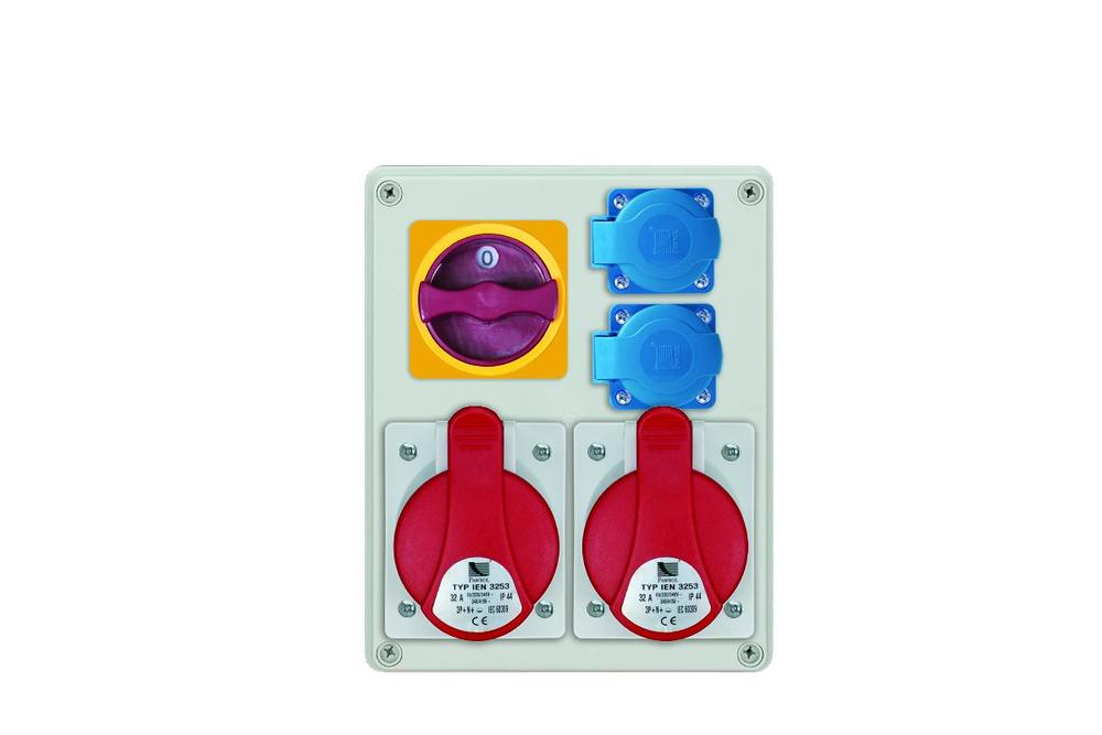 Rozdzielnica R-BOX 240, 2x32A/5p, 2x250V (0/1)