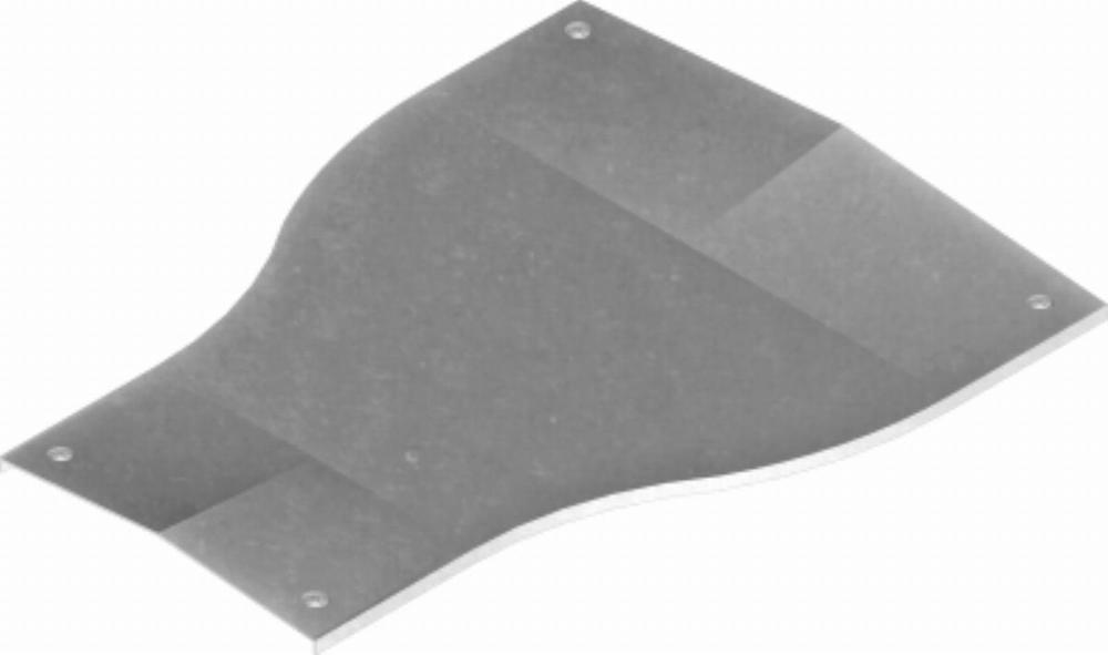 PZRDSP300/200 Pokrywa redukcji symetrycznej z zamkiem - grubość blachy 1,50 mm