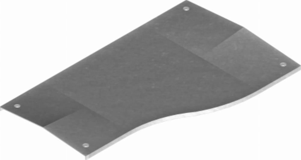 PZRDPC600/500 Pokrywa redukcji prawej z zamkiem - grubość blachy 2,00 mm