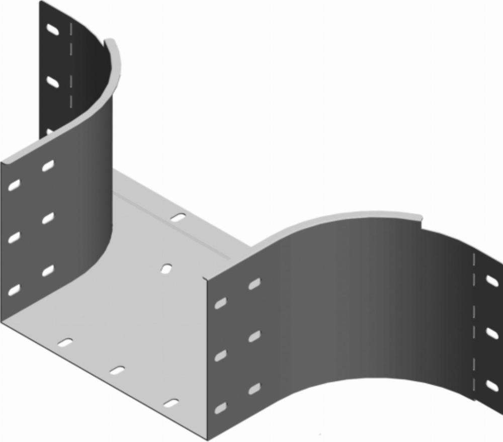 TKZDP200H200 Trójnik dostawny - grubość blachy 1,50 mm