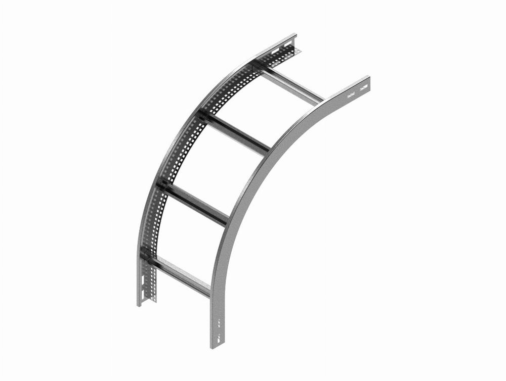 LPDZC500H45N Łuk pionowy zewnętrzny drabiny - grubość blachy 2.0 mm