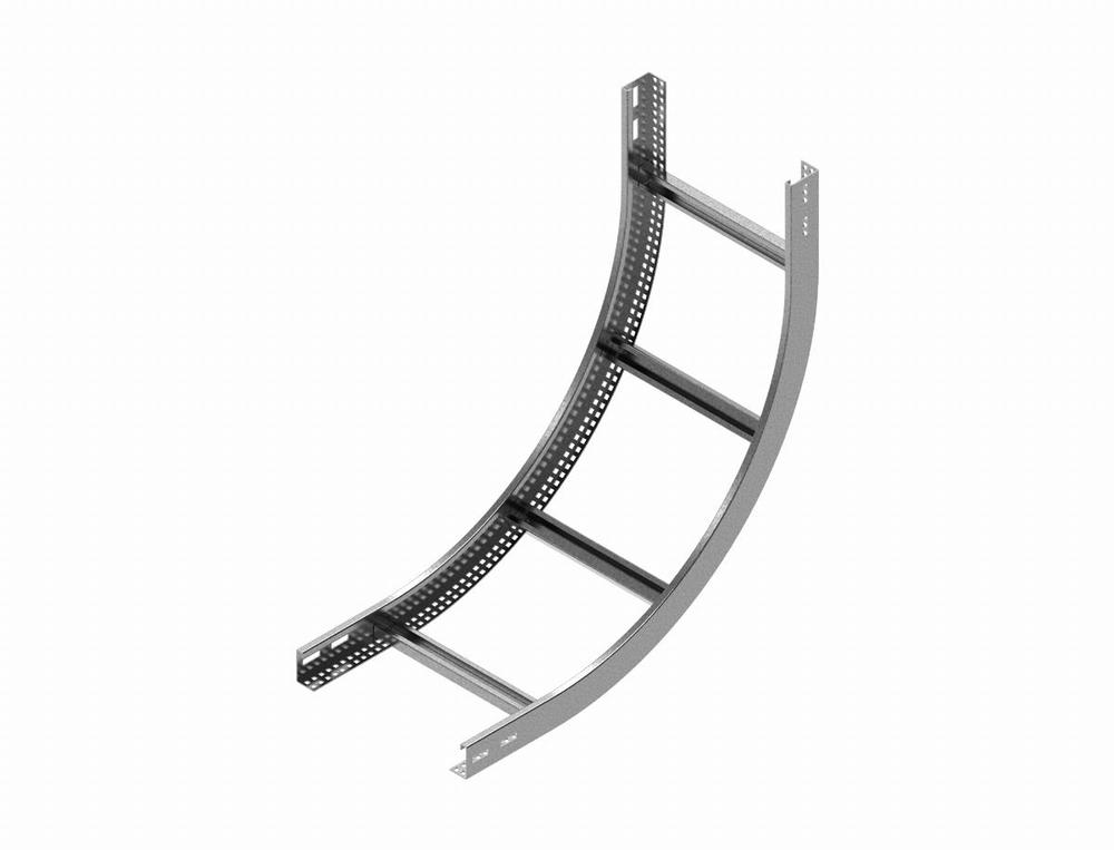 LPDWC600H45N Łuk pionowy wewnętrzny drabiny - grubość blachy 2.0 mm