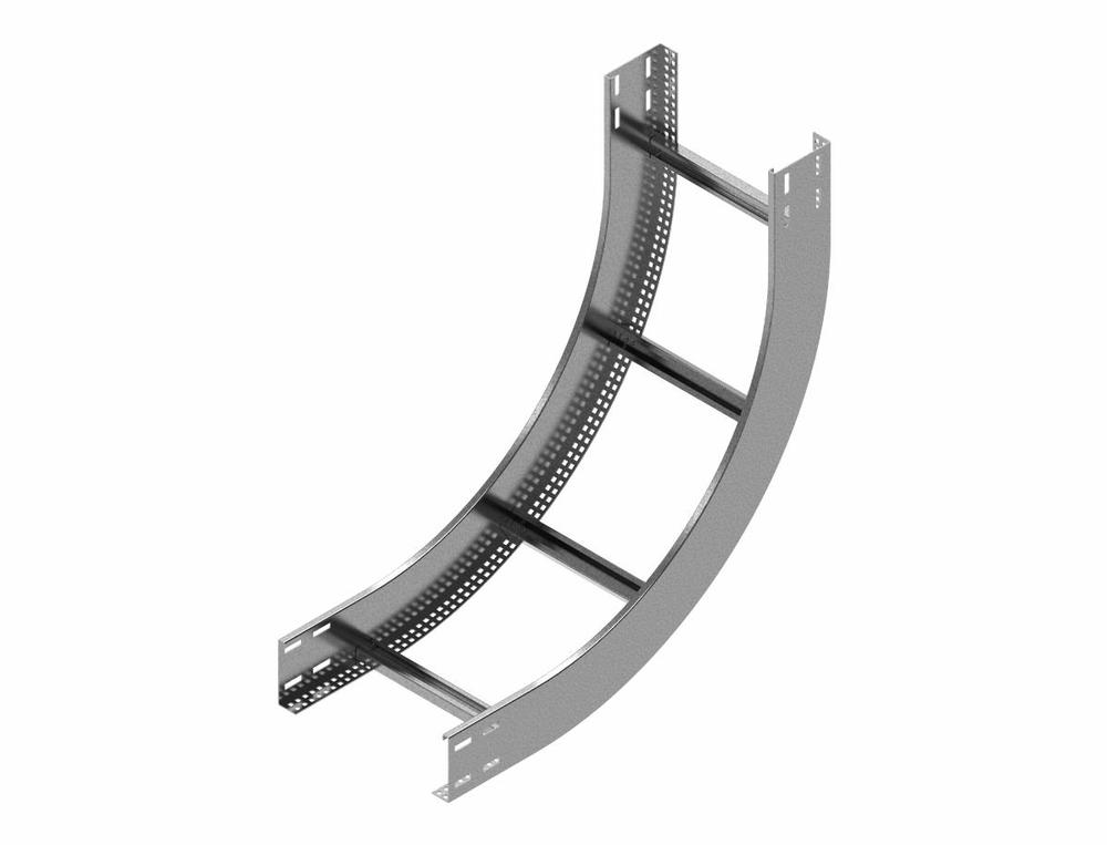 LPDWC200H100N Łuk pionowy wewnętrzny drabiny - grubość blachy 2.0 mm