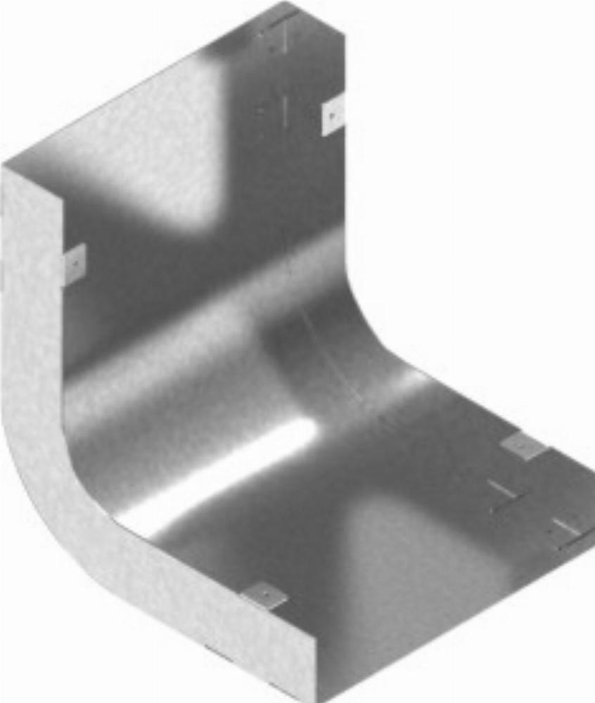 LK240H38 Łuk kanału - grubość blachy 1,00 mm