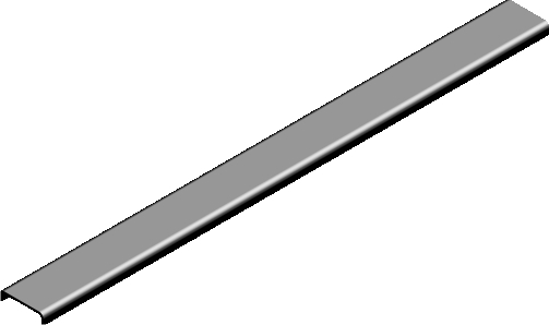 PCWZJ40/3 Pokrywa ceownika - grubość blachy 1,00 mm