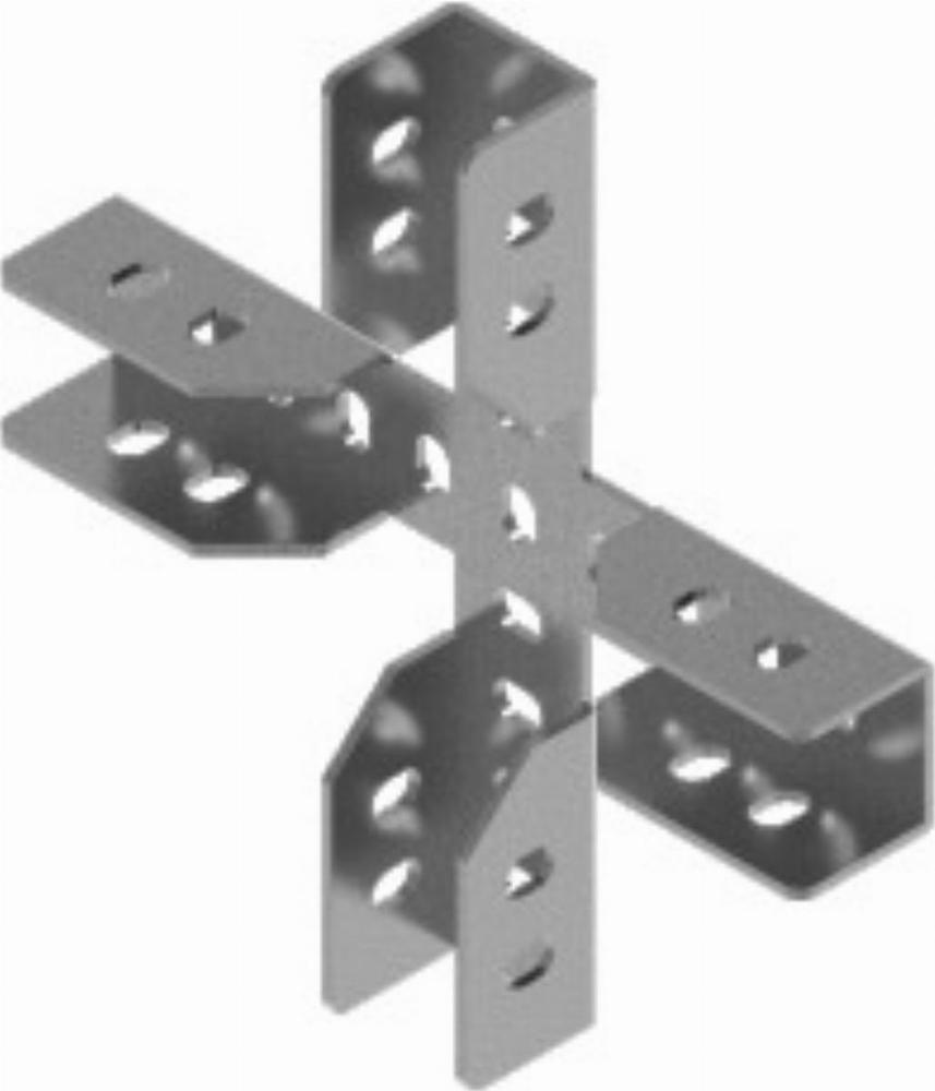 LCWCZ Łącznik ceownika - czwórnik - grubość blachy 3,0 mm