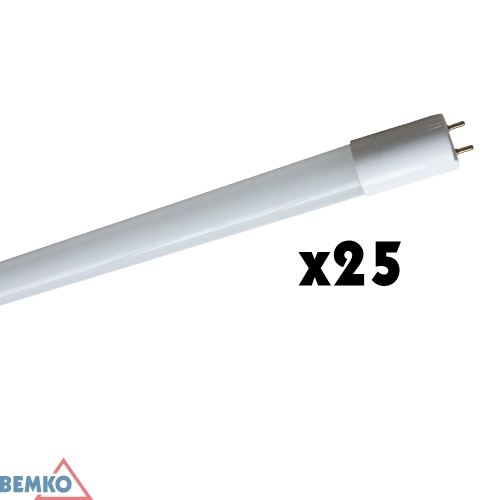 świetlówka LED T8 1200mm 4000K 18W zasilacz jednost. D89-T8-LED120-ZJM-4K klosz ml.