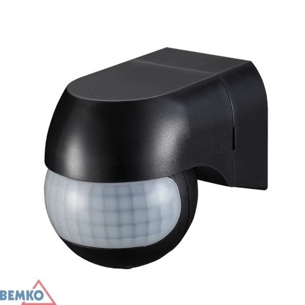 czujnik ruchu BEMKO SES12BL-A czarny 12m IP44 180st.