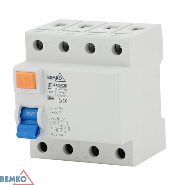 wyłącznik różnicowoprądowy 4P 25A 30mA AC A05-N7-4-25-030