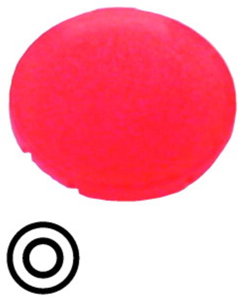 M22-XDL-R-X0 Soczewka przycisku, płaska czerwona,z op