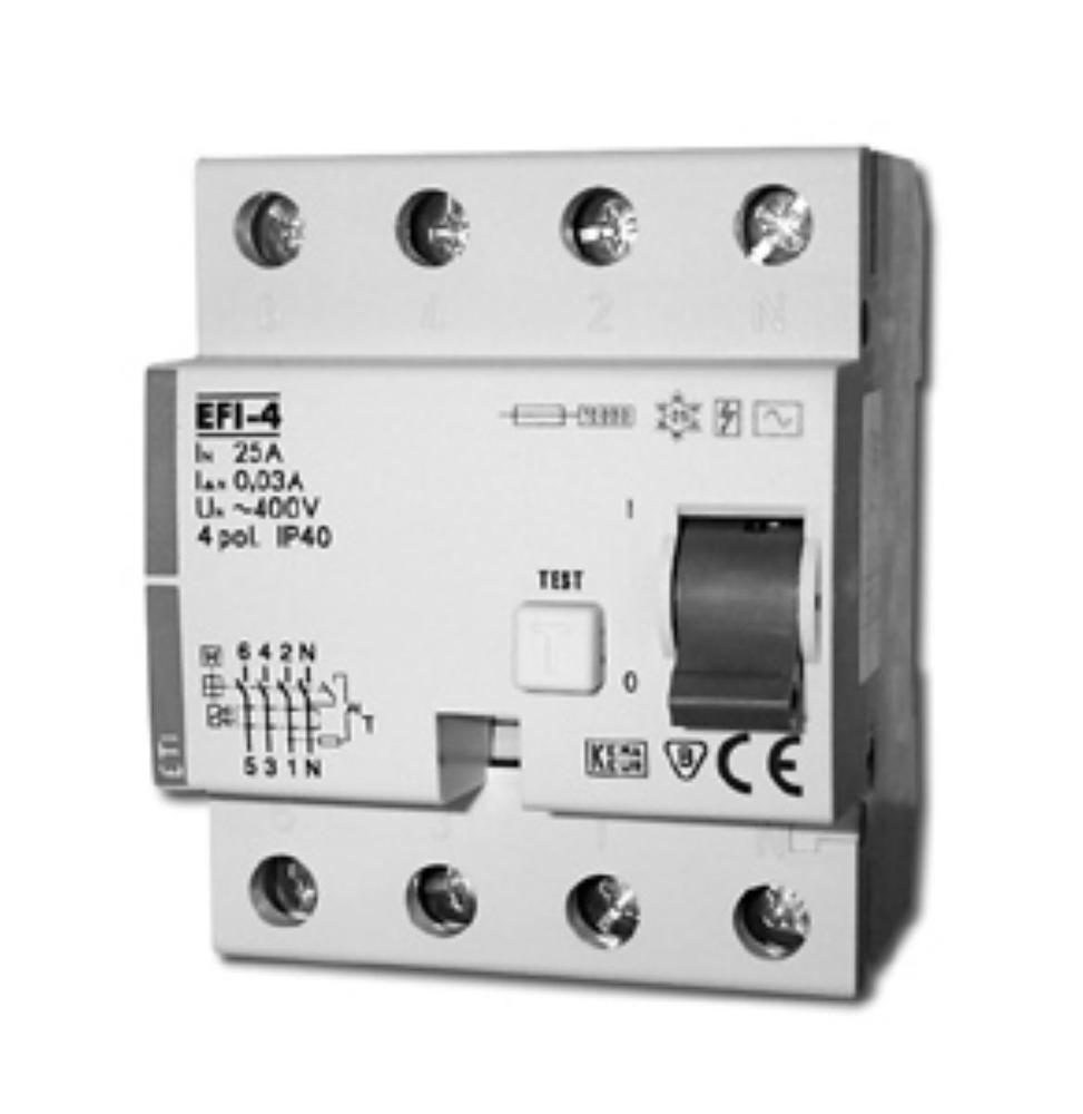 EFI6-4 AC 40/0.03 Wyłącznik różnicowoprądowy - 6 kA
