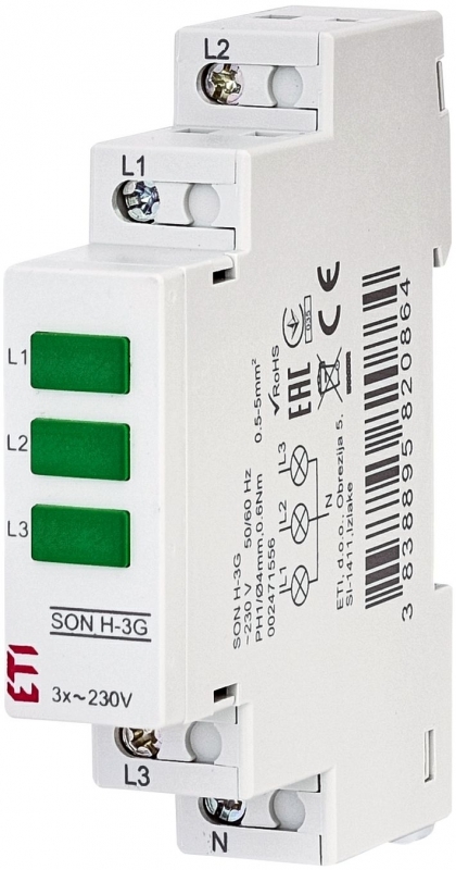 lampka kontrolna LK-713G(WN-3) SON H-3G