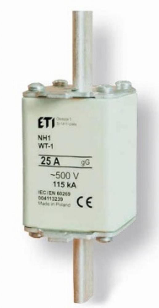 NH1/WT-1 gG 125A/500V Wkładka topikowa przemysłowa zwłoczna