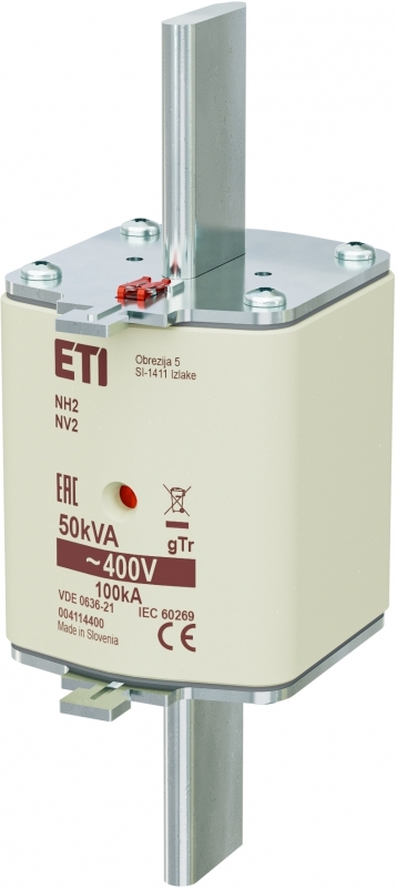 NH2 gTr 72A/400V 50kVA Wkładka topikowa przemysłowa - transformatorowa