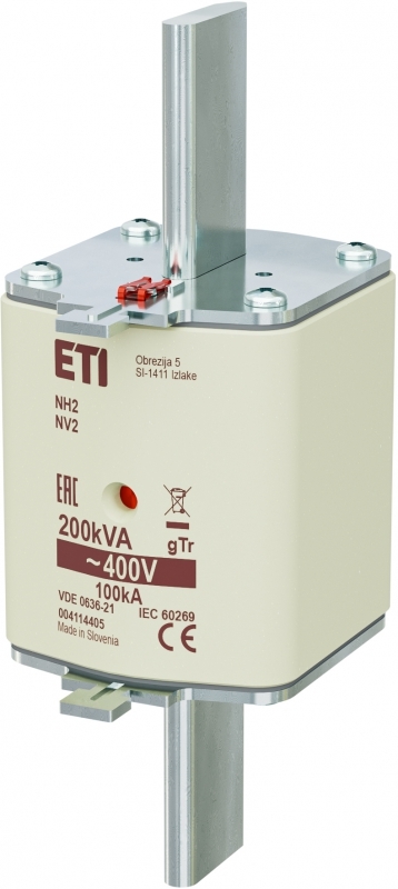 NH2 gTr 289A/400V 200kVA Wkładka topikowa przemysłowa - transformatorowa