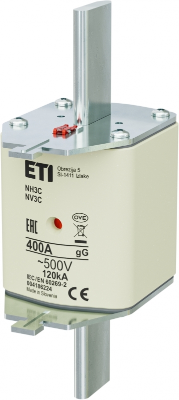 NH3C gG 400A/500V Wkładka topikowa przemysłowa zwłoczna KOMBI