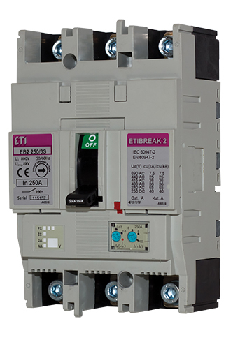 EB2 160/4S 160A 4p Wyłącznik mocy 4P, 36kA, wyzw. TM