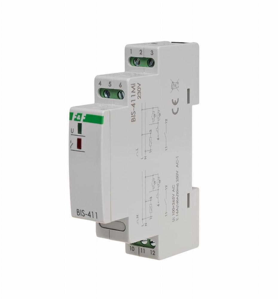 przekaźnik bistabilny BIS-411iM 230V INRUSH 160A/20ms