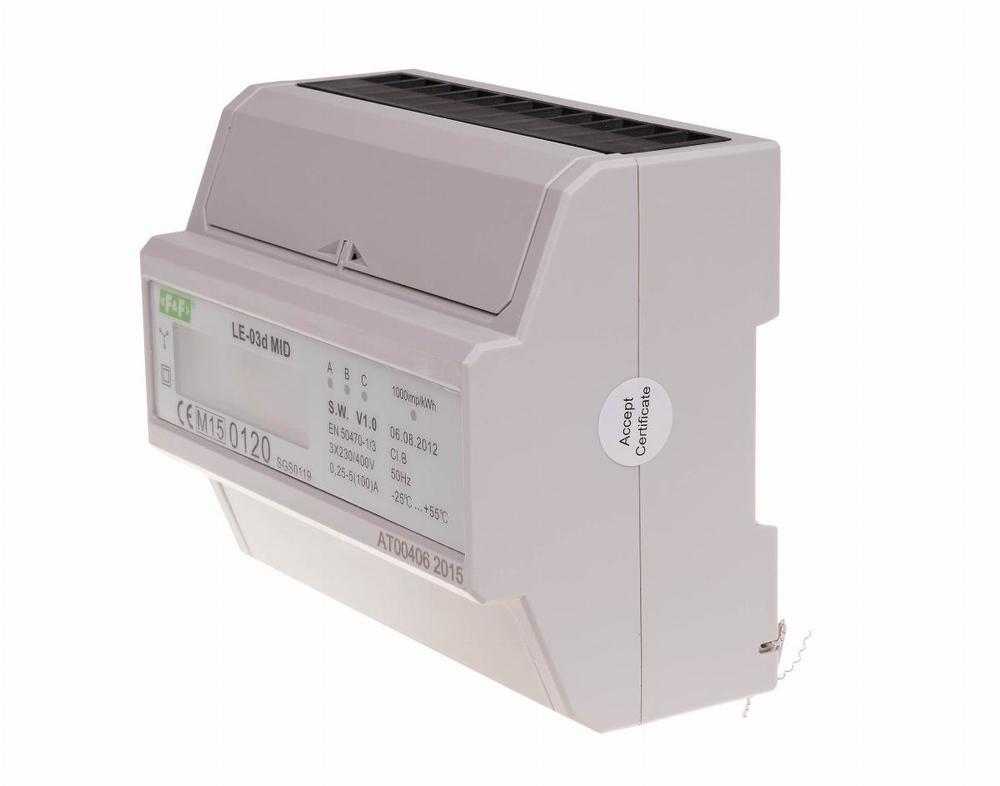 licznik energii elektrycznej 3 fazowy LCD LE-03D szyna 10(10