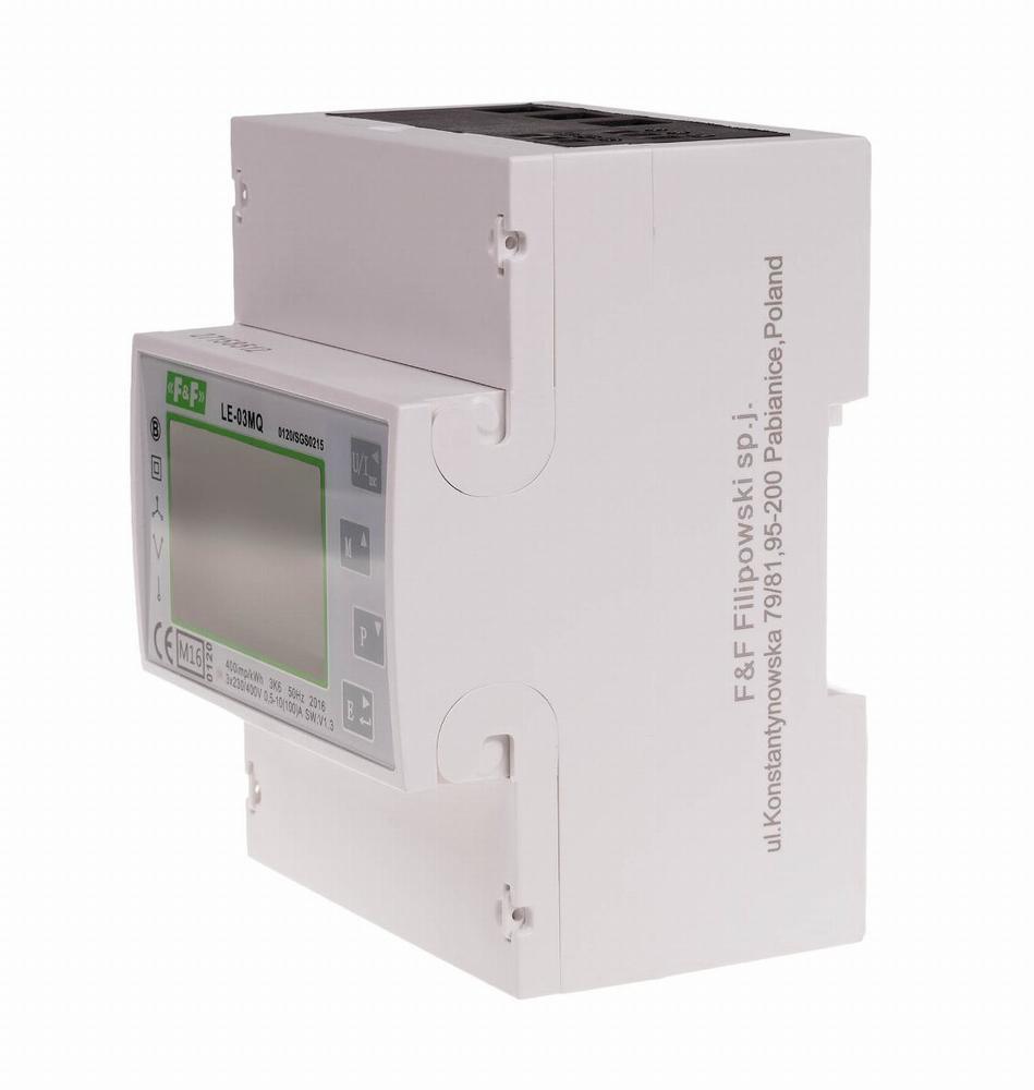 licznik energii elektrycznej 3 fazowy LCD LE-03MQ szyna dwukierunkowy