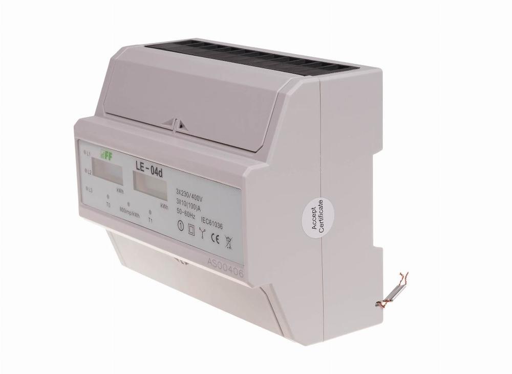 licznik energii elektrycznej 3 fazowy LE-04d dwutaryfo.100A